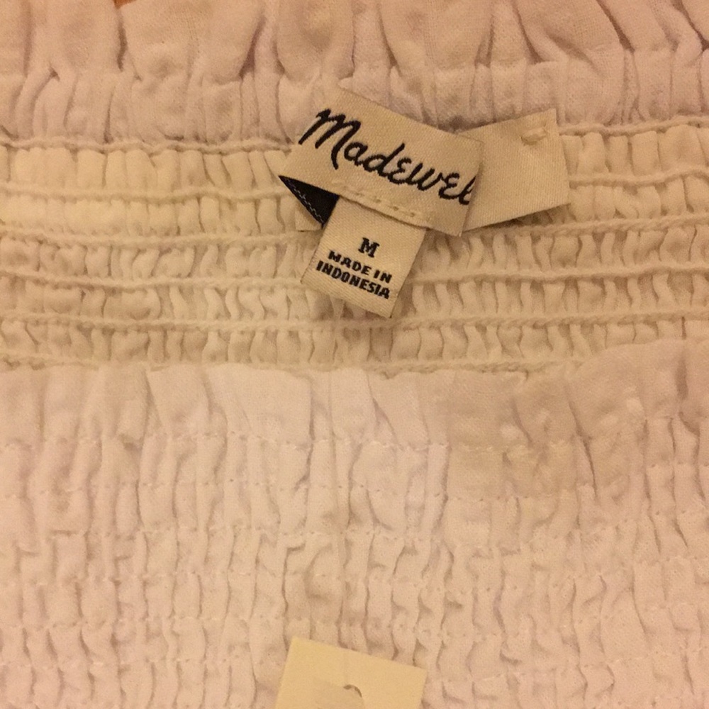 Madewell Puff Sleeve White dress - Picture 4 of 12